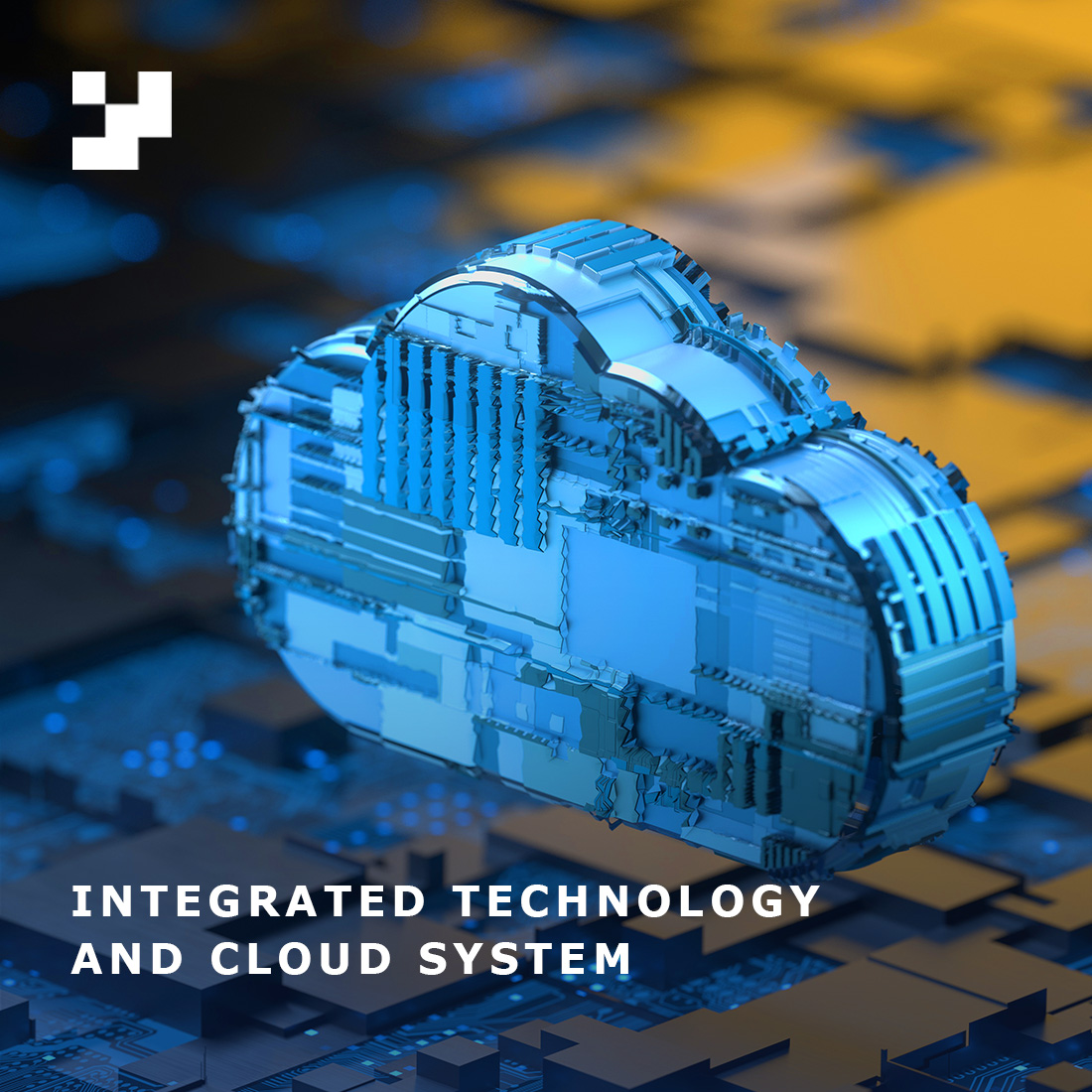 Integrated technology and cloud system, concetto di tecnologia Cloud